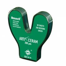 Papel de Articular Arti-Ceram BK93 Verde Herradura 200 µm 50 Hojas Bausch