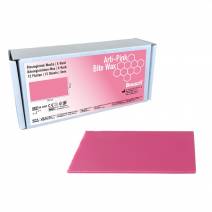 Arti-Pink Bite Cera Extra Dura 3mm Registro Mordida Rectangular 12 piezas Bausch