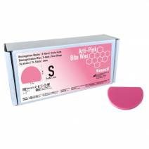 Arti-Pink Bite Cera de Mordida Extra Dura 3mm Ovalada Tamaño L 24 piezas Bausch