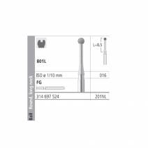 Fresas Diamante FG 201NL Grueso 801L-016 Bola Cuello Largo 6 uds Intensiv
