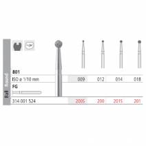 Set Fresas Diamante FG 801 Bola Estándar 200 / 200S / 201 / 201S 24 uds Intensiv