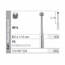 Fresas Diamante FG 203L Medio 801L-016 Bola Cuello Largo 6u Intensiv