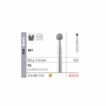 Fresas Diamante FG 400SGB Bola, Fino 801-022 Caja 6 unidades Intensiv