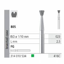 Fresas Diamante FG 416C Cono Invertido, Grueso 805-023 Caja 6 unidades Intensiv