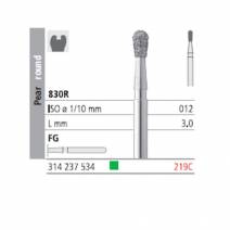 Fresas Diamante FG 219C Pera Redonda, Grueso 830R-012 L3 Caja 6u Intensiv