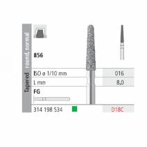 Fresas Diamante FG D18C Cónico, Redondo, Normal 856-01 Grueso L8 Caja 6u Intensiv