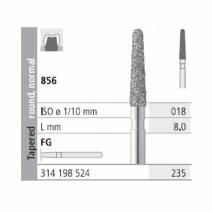 Fresas Diamante FG 235 Cónico, Redondo, Normal 856-018 Medio L8 Caja 6u Intensiv