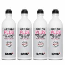 Air Flow PLUS Polvo de Profilaxis, Eritritol + CPC, 4 botellas de aluminio 400g EMS