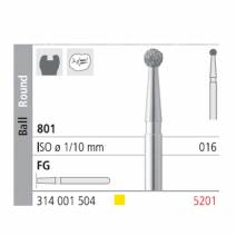 Fresas Diamante FG 5201 Bola 801-016 Extra Fino 6 uds Intensiv