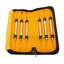 Kit Instrumentos Composite Titanio Dorado 6 uds con Estuche Masters