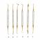 Kit Instrumentos Composite Titanio Dorado 6 uds con Estuche Masters