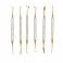 Kit Instrumentos Composite Titanio Dorado 6 uds con Estuche Masters