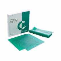 Dique dental de Goma Azul, con Látex y sin Polvo 