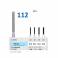 Fresa Diamante Turbina FG 112 Fig. 837L Cilindro Largo, Hombro Paralelo Clínica 5u Horico