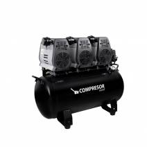 Compresor de Aire 60 Litros hasta 3 Equipos Dentales Bader