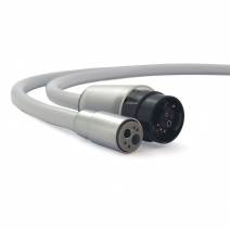 Manguera para Turbina con Luz, 6 Orificios, Conector Sirona, Cable 103cm, Gris Claro, Rumar