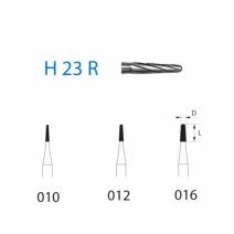 Fresas Carburo H23R-314 FG Cónico, Punta Redondeada Cavidades Clínica 5 uds Komet