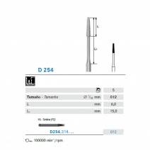 Fresa Diamante D254.314.012 Cónica FG Clínica Cirugía 5 uds Komet
