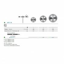 Disco Diamante 6911H.104 Grano Grueso, PM Laboratorio, Cerámicas, 1 unidad Komet