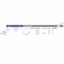 Sutura PGA Absorbible Poliglicólico TC-16 Aguja 1/2 Círculo Triangular 26mm Hebra 70cm Violeta 12u Aragó
