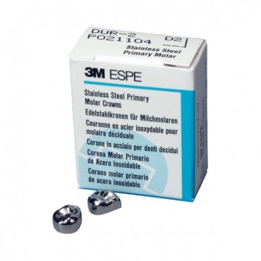 Coronas de Acero Inoxidable Ni-Chro de Dentición Primaria 5u. Coronas de Acero Inoxidable Ni-Chro de Dentición Primaria 5u.