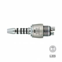 Acoplamiento SCL-LED Para Sirona Quick Coupling, Midwest 6, Titanio NSK