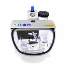 Chorreadora de Arena Eclipse I Luz, 1 Vaso y 1 Pistola Móvil, Cabina ABS Mestra