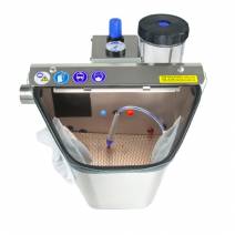 Mini Chorreadora de Arena Plutón 1 Vaso, 1 Pistola Móvil con LED, Inox Mestra