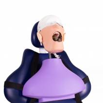 Fantoma Dental Maniquí Completo con Tipodonto Clónico AG-3 Sujeción a Sillón Bader