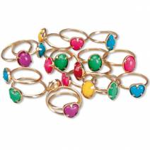 Anillos de Juguete, Formas y Colores, Miratori n.6 Finger Rings 100 uds Hager Werken