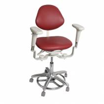 Taburete Clínica Dental Micro Stool Smart con Respado y Reposabrazos Bader