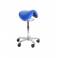 Taburete Consulta Dental Jumper Asiento Azul 44 cm.