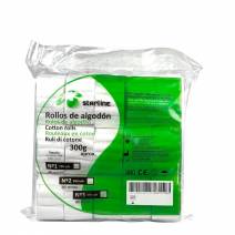 Rollos de Algodón Blanqueado Sin Cloro No Estéril Bolsa 300g Starline