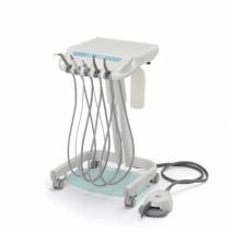 Air Car Unidad Dental Rodable Zilfor con Jeringa Luzzani, Mangueras M4 con luz y sin luz y Pedal