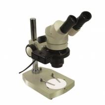 Microscopio Binocular Laboratorio 5X - 15X con Lámpara Circular, de Mesa, Mestra