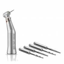 Contra-ángulo 1:2.5 L Micro Series con Luz, Tipo Latch, Apicectomía y 4 Fresas, Zekrya y Lindermann, Bien Air