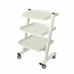 Carrito Móvil Montable Electrificado con 3 Estantes y 3 Enchufes Universales, Mestra