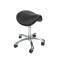 Taburete Poni Asiento Fijo 5 Ruedas Negro Mestra