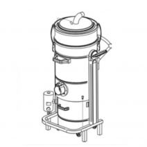 Separador de Polvo Cattani 35 Litros 700 m³/h con Limpieza Automática, 7 Puestos de Aspiración