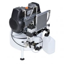 Compresor de Aire MGF Genesi M Depósito 24 Litros, Secador, hasta 2 Equipos Dentales