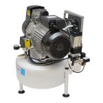 Compresor de Aire MGF Prime 1 Cilindro, Secador de Cristales, Depósito 24 Litros 1 Equipo Dental