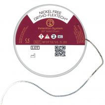 Retenedor Lingual Ortho FlexTech Oro Blanco SIN Níquel, SIN Grabado, Cadena, Rollo 75cm Reliance Ortho