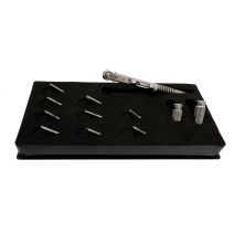 Destornillador para Implantes, Universal, Kit Carraca, 9 Puntas + 2 Mangos, Corto y Largo, Manual y RA Master Surgical