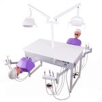 Unidad de Formación Bader para 2 Estudiantes – Simulador Dental con Fantomas Clónico ANA4 y Lámparas Quirúrgicas