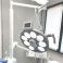 Lámpara Quirúrgica y Dental Faro B75 Doble Punto Luz LED 110.000lux, Modo Composave