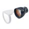 Lupa Opt-on 2.7x Protect Orange Dental con Lente Asférica y Protectores Faciales