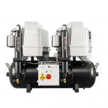 Compresor Cattani Tandem Insonorizado 3 Cilindros 2 Secadores de Aire 150L AC600Q Monofásico Max. 9 equipos