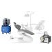 Pack Unidad Dental Technoflux V1 Black + Compresor Technoflux 30L Mod. 7001 + Aspiraci&oacute;n H&uacute;meda LexNova LN30+