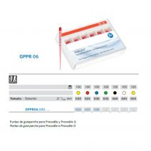 Puntas de Gutapercha GPPR06 Procodile Conicidad .06 Caja 100 uds Komet