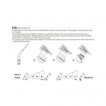 Punta Ultrasonidos Woodpecker ES15 Endodoncia Compatible Sirona 1ud